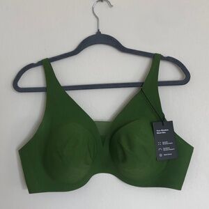 NWT Knix Shadow Mesh T-shirt Bra Lotus Leaf Green - XXL